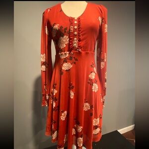 American Rag orange floral dress